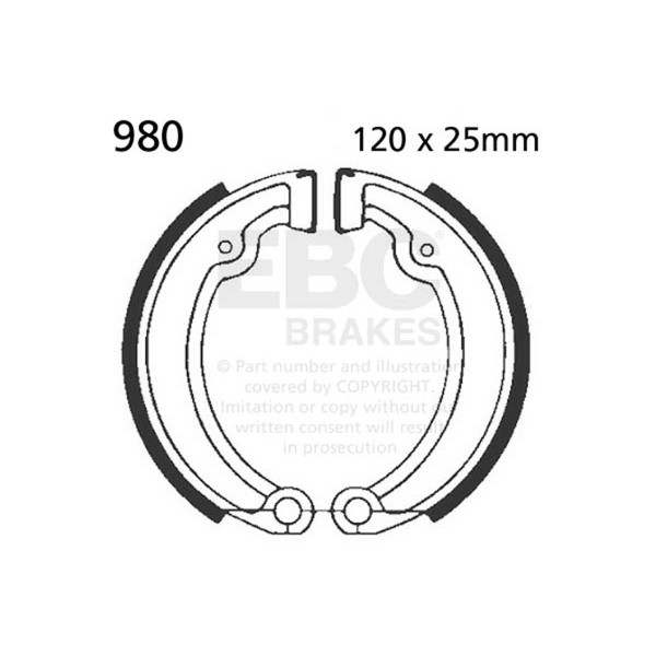 EBC EBC Brake Shoes 980